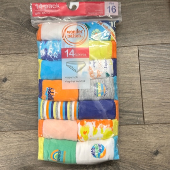 Wonders Nation Girls Bikinis Underwear 14-pack - Picture 3 of 5